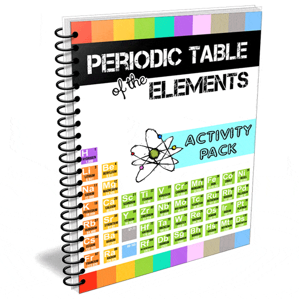 activity color table periodic Pack of the Elements Table Crafty Activity Classroom   Periodic The