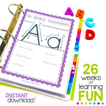 Alphabet Curriculum Notebook - The Crafty Classroom