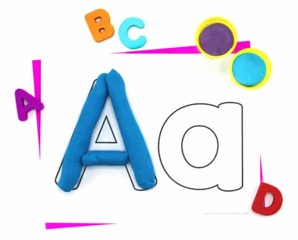 ABC alphabet Chart for teaching Clear white LAMINATED child