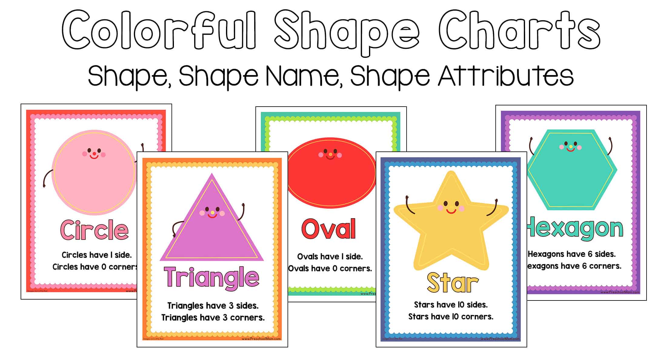 Preschool Shapes Charts - Preschool Mom