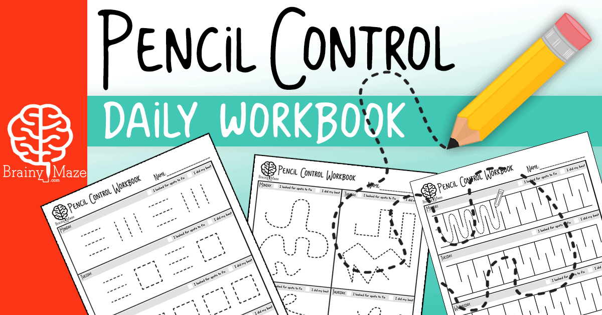 pencil control workbook the crafty classroom