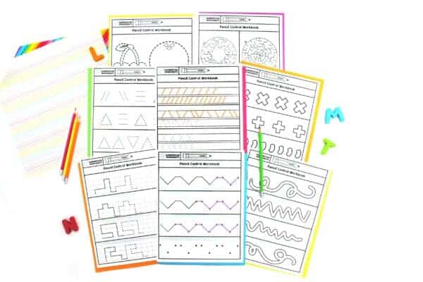 Halloween Tracing Book Pencil Control Graphic by Teachermmm