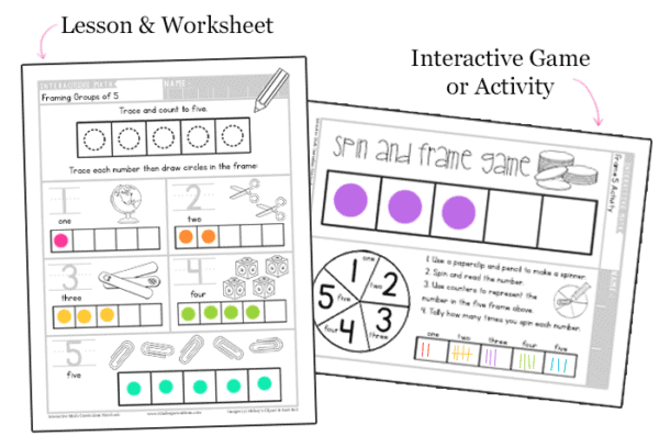 Interactive Math: Kindergarten - The Crafty Classroom