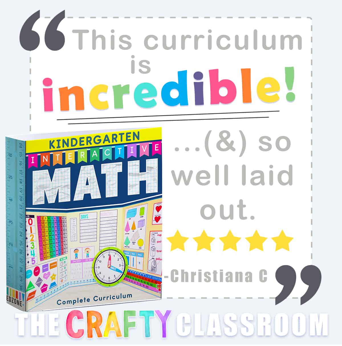 Interactive Math Kindergarten The Crafty Classroom