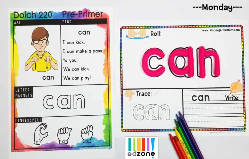 Amazing Sight Word Play Dough Mats to Try with Kids Right Now!