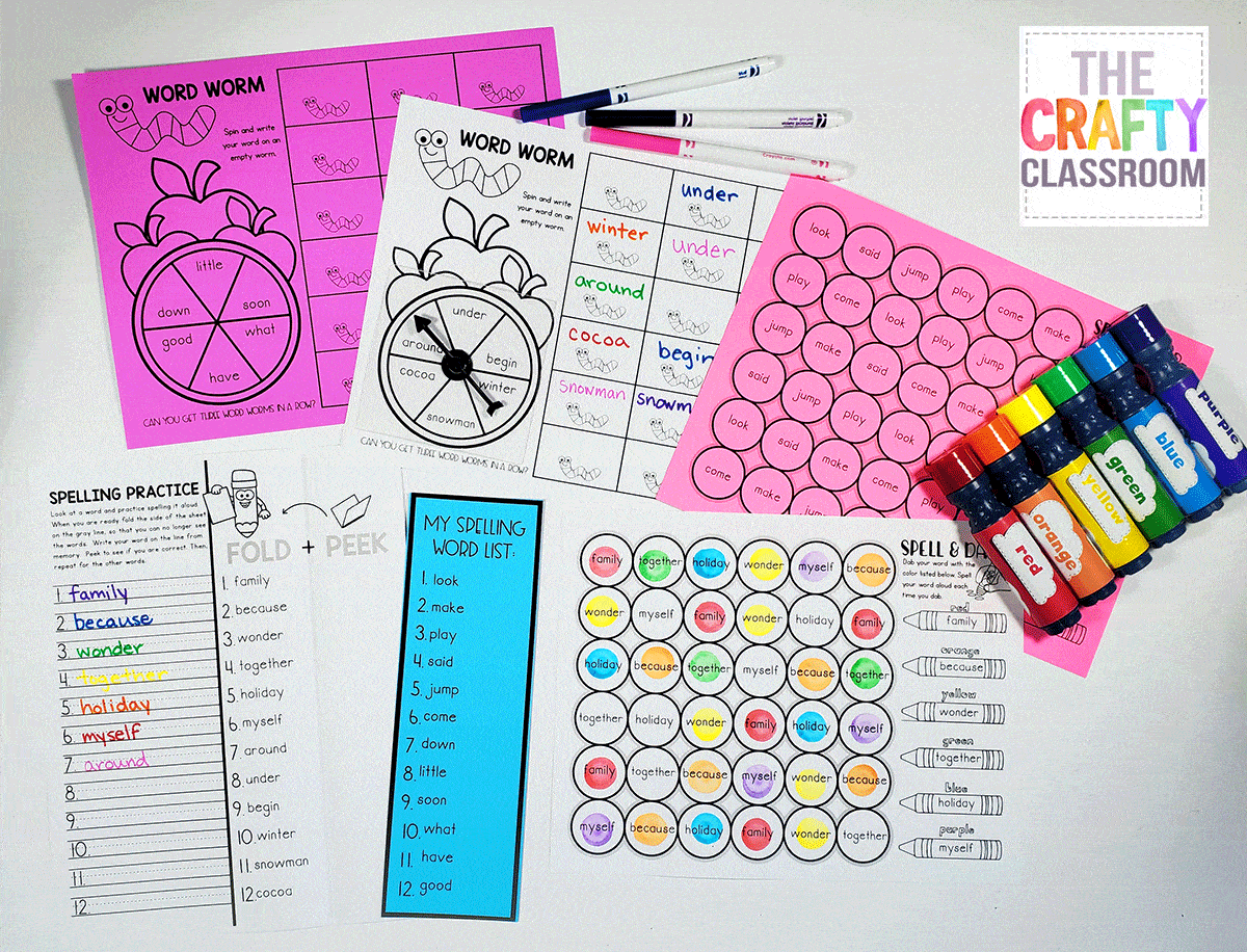 editable-weekly-spelling-list-pack-the-crafty-classroom
