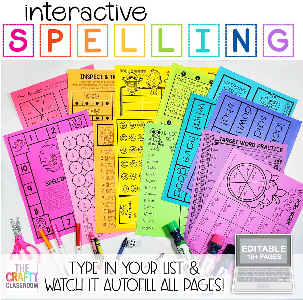 editable-weekly-spelling-list-pack-the-crafty-classroom