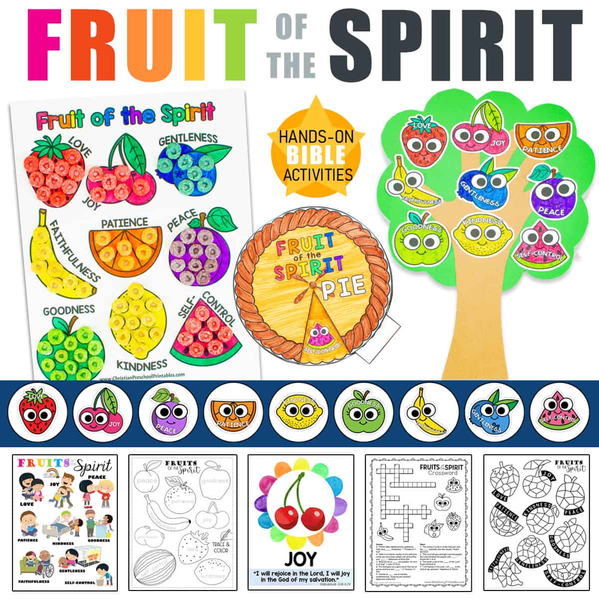 Fruit of the Spirit Bible Activity Pack - The Crafty Classroom