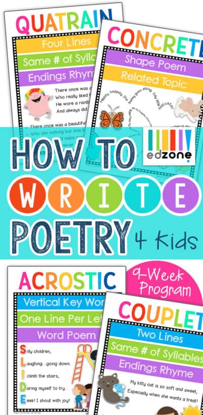 How to Write Poetry - The Crafty Classroom