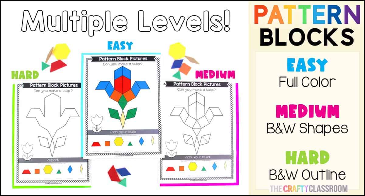 Pattern Block Activity Pack - The Crafty Classroom