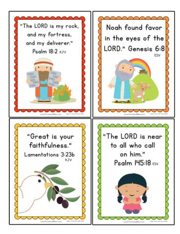 Bible ABC Review Pack - The Crafty Classroom