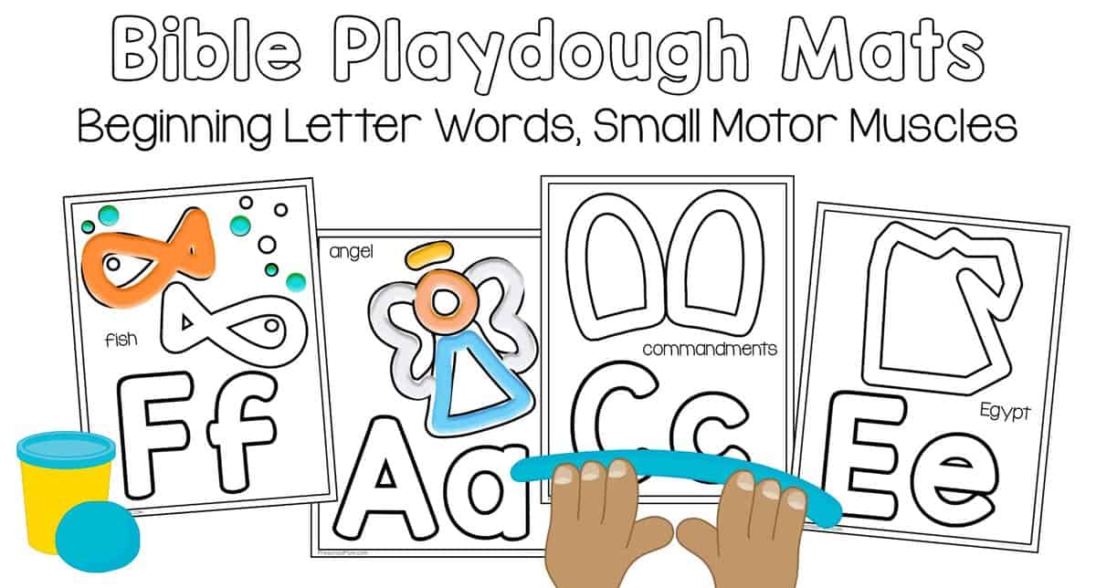 Bible Alphabet Playdough Mats – Thinking Kids Press