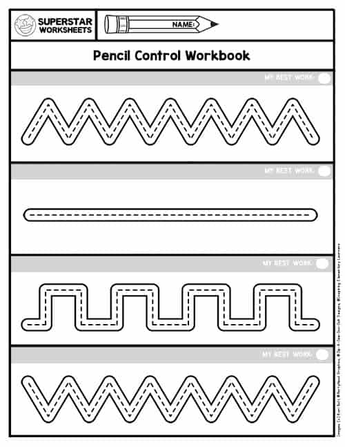 My First Pencil Control Tracing Workbook for Kids Ages 3-5