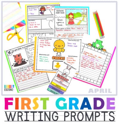 First Grade Writing Prompts - The Crafty Classroom