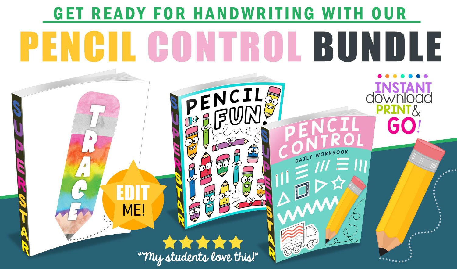 Pencil Control Worksheets - Superstar Worksheets