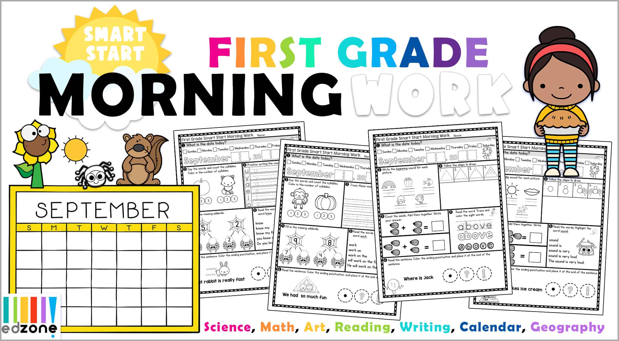 Smart Start First Grade Morning Work - The Crafty Classroom