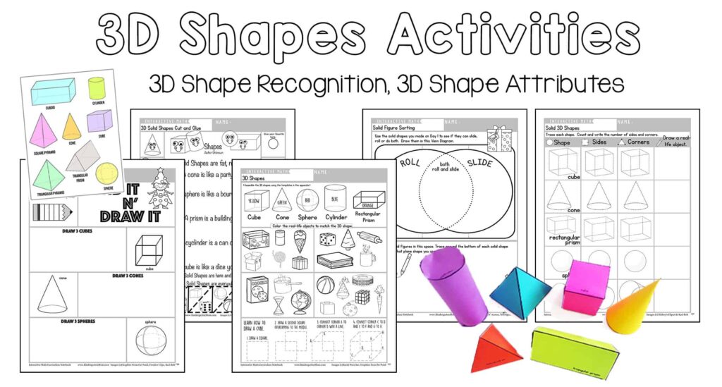 Kindergarten3DShapesPrintables