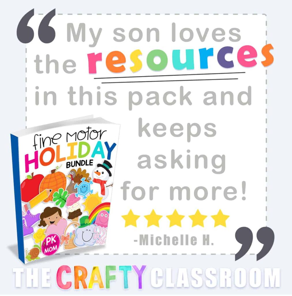 Fine Motor Skills: Holiday & Seasons Bundle - The Crafty Classroom